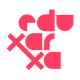 Logo con letras rojas estilizadas que forman la palabra "Educarxa".