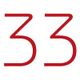 Die Zahl 33 in roter Schrift auf weißem Hintergrund.