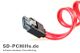 Ein rotes SATA-Kabel mit Schriftzug "SD-PCHilfe.de" unten links.