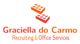 Logo mit Schriftzug "Graciella do Carmo Recruiting & Office Services".