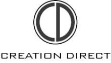 Logo mit kreisförmigem Symbol und Text „Creation Direct“ darunter.