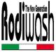 Logo "Rodiwash" con bandiera italiana e testo "The New Generation".