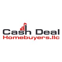 Logo of Cash Deal Homebuyers, LLC with a red building icon.
