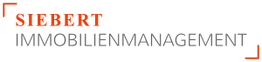 Logo mit rotem "Siebert" und grauem "Immobilienmanagement" auf weißem Hintergrund.