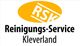 Logo mit gelbem Oval und Text: "RSK Reinigungs-Service Kleverland".
