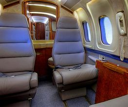 Exklusive Lederausstattungen für Flugzeuge