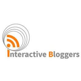 Logo with orange RSS icon and text "Interactive Bloggers."