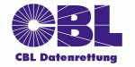 Logo mit Schriftzug "CBL Datenrettung" in lila auf weißem Hintergrund.