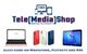 Tele[Media]Shop: Laptop, drei Smartphones, Tablet. "Alles rund um Mobilfunk, Festnetz und DSL."