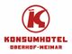 Logo mit rotem Kreis und Schrift: Konsumhotel Oberhof-Weimar in Großbuchstaben.