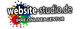 Logo von website-studio.de mit Farbspritzern und dem Text "Ihre Onlineagentur".
