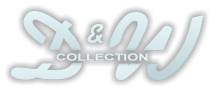 Logo mit geschwungenem Text "D&W Collection" auf grauem Hintergrund.