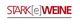 Logo: Roter Text "STARK[e] WEINE" mit schwarzem Unterstrich.