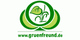 Logo mit einem Blatt und der Website www.gruenfreund.de in grünen Tönen.