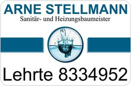 Arne Stellmann, Sanitär- und Heizungsbaumeister, Lehrte 8334952, Logo mit Wassertropfen.