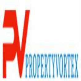 Red "PV" logo with "PROPERTY VORTEX" in blue text beside it.