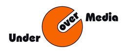 Logo mit orange-schwarzem Design, zeigt "Under Cover Media" in künstlerischer Schrift.