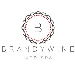 Brandywine Med Spa logo with decorative circular design and letter "B" in the center.