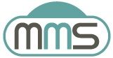 Logo mit Buchstaben "mms" in grauer und grüner Umrandung.