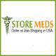 Store Meds logo with caduceus symbol; text: Order or Join-Shipping in USA.