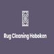 "Rug Cleaning Hoboken logo with a rug icon on a purple background."
