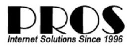 Logo: "PROS" with text "Internet Solutions Since 1996" below.