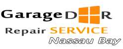 Logo for Garage Repair Service Nassau Bay with orange square graphic.