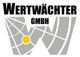 Logo der Wertwächter GmbH, stilisiertes "W" mit Netzlinien und gelbem Punkt.