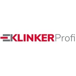 Logo mit dem Text "KLINKER Profi" in roten und grauen Buchstaben auf weißem Hintergrund.