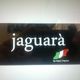 Scritta "jaguarà" con bandiera italiana e nome dell'autore Fabio Trapani. Sfondo scuro.