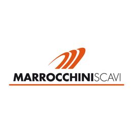 Logo azienda Marrocchini Scavi con sfondo bianco e accenti arancioni.