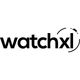 Logo met tekst "watchxl" en een gestileerde klok wijzerplaat boven de "l".