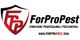 Logo ForProPest con scritta "Forniture Professionali Pestcontrol" e sito web www.forpropest.com.