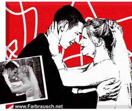 Portrait vom Foto im Retro-Stil