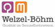 Logo von Welzel-Böhm mit den Initialen QM und dem Slogan "Qualität im Gesundheitswesen".