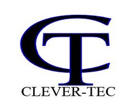 Logo mit den Buchstaben "CT" und dem Text "CLEVER-TEC" darunter.