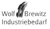 Logo mit stilisiertem W und Text: "Wolf Brewitz Industriebedarf".