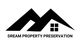 Logo of Dream Property Preservation: stylized roof with a house and four-window design.