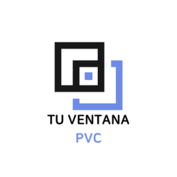 Logo abstracto con formas superpuestas y texto "PVC".