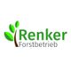 Logo von Renker Forstbetrieb mit grünem Baum und Schriftzug.