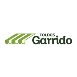 Logo de Toldos Garrido con diseño verde de un toldo a la izquierda.
