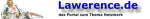 Logo mit dem Text "Lawerence.de" und dem Untertitel "das Portal zum Thema Internet".