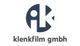 Logo der Klenkfilm GmbH mit stilisiertem „k“ und „f“ in einem blauen Kreis.