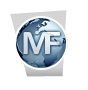 Logo mit Weltkugel und den Buchstaben "MF" in blauer und grauer Farbgebung.