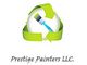 Logo of a paintbrush with green arrows, text reads "Prestige Painters LLC."