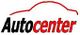 Logo mit Autokontur und dem Schriftzug "Autocenter" in Schwarz und Rot.