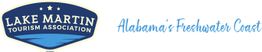 Lake Martin Tourism Association logo and text: "Alabama's Freshwater Coast."