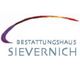 Logo von Bestattungshaus Sievernich mit einem farbigen Bogen darüber.