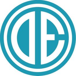 Teal and white circular logo with stylized "D" and "C" letters.