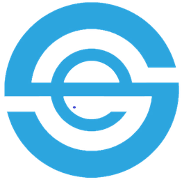 Blue circular logo with stylized "E" and "C" shapes.